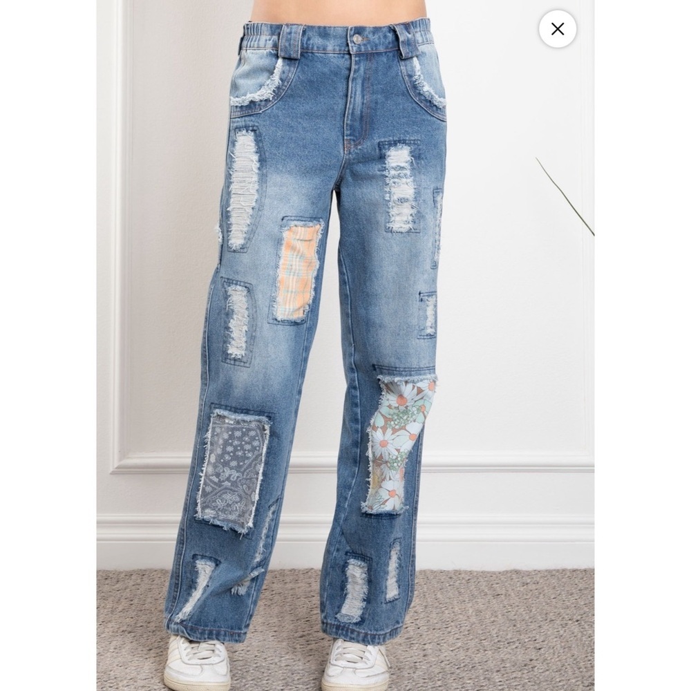 Bluevelvet Patchwork Jeans NWT - image 1